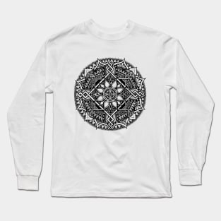 Square Mandala Long Sleeve T-Shirt